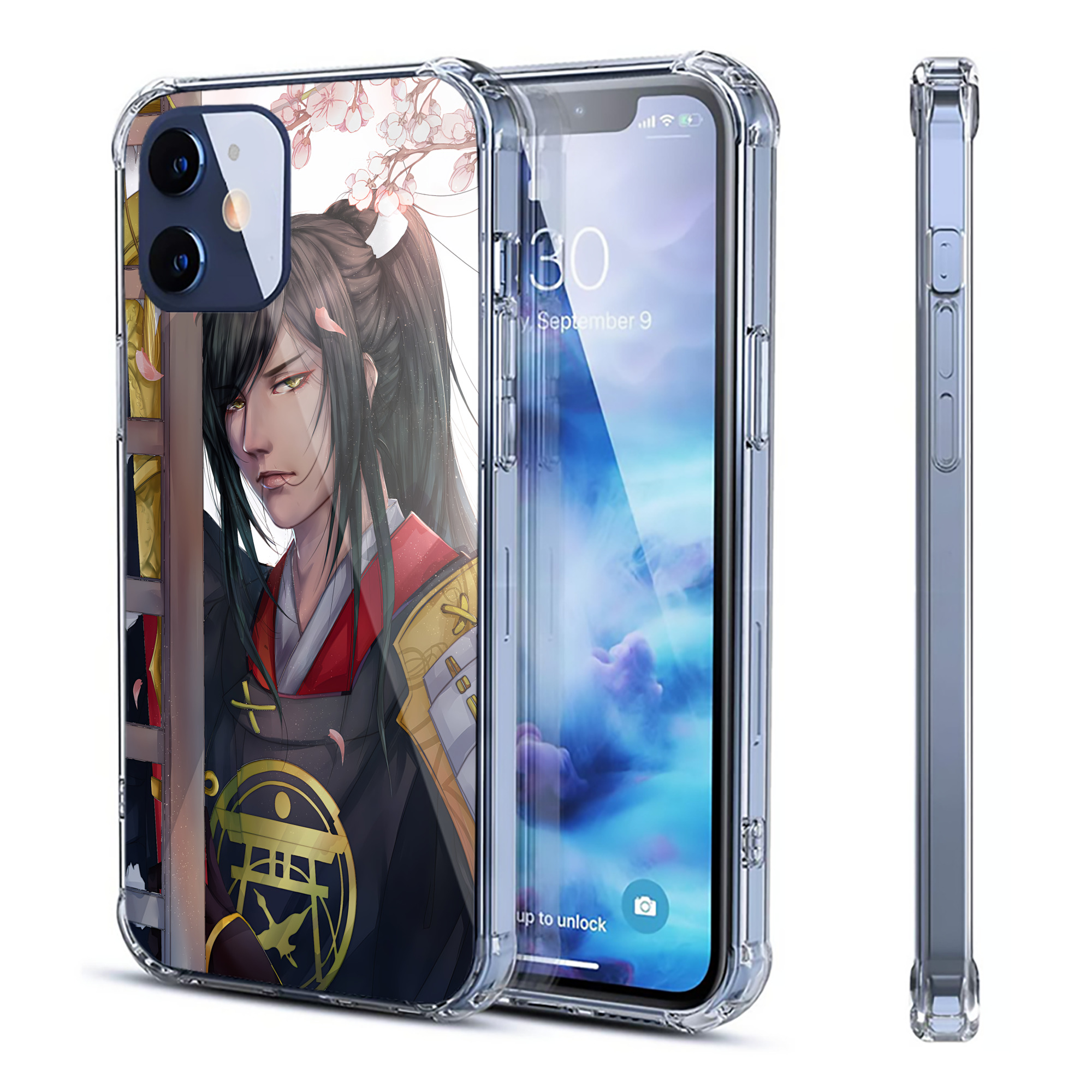 （画像用） 刀剣乱舞 Touken Ranbu 【iPhone 12シリーズ対応】透明スマホケース（クリアソフトケース）